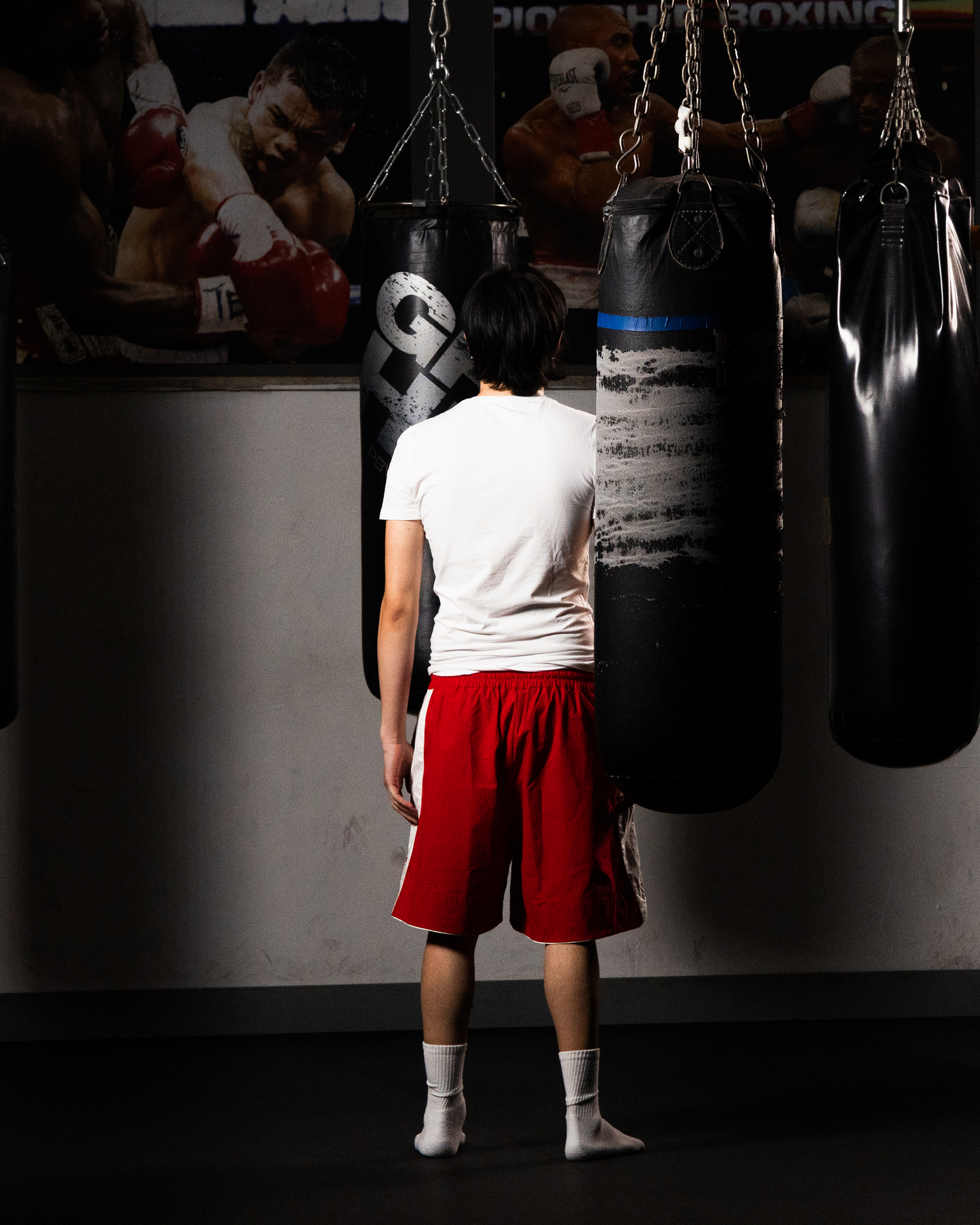 KIDDOS BOXING-STYLE PANTS \\ RED & CREAM