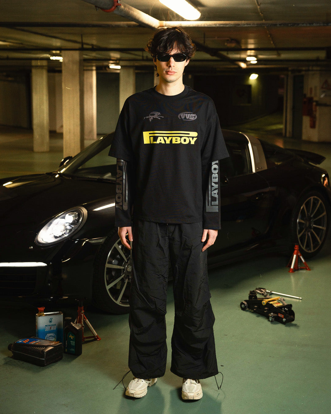 PLAYBOY DOUBLE SLEEVE \\ BLACK