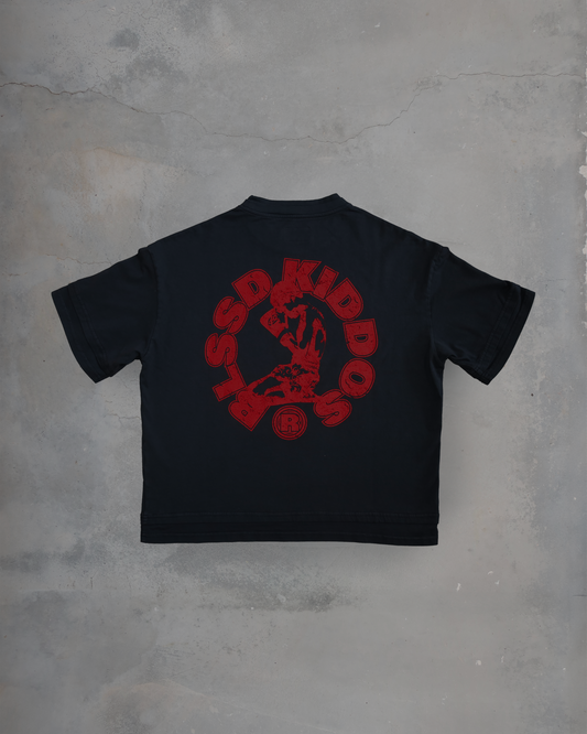 PRAYING FOR YOUR SURVIVAL TEE \\ VINTAGE BLACK