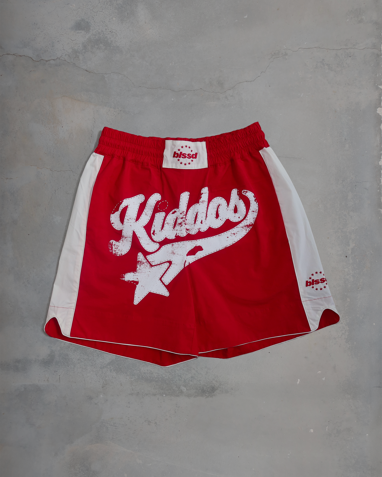 KIDDOS BOXING-STYLE PANTS \\ RED & CREAM